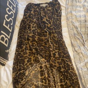 High-low Cheetah Skirt